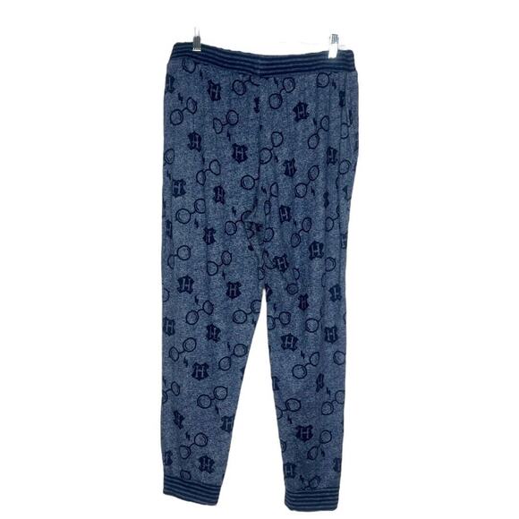 Harry Potter Pajama Set Womens Large Navy Blue Black Wizarding World 2-Piece - Picture 8 of 10